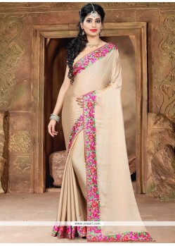 Beige Designer Saree