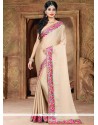 Beige Designer Saree