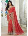 Red Art Silk Traditional Saree