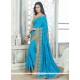 Blue Art Silk Traditional Designer Saree