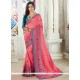 Embroidered Work Art Silk Traditional Designer Saree