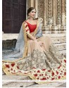 Faux Georgette Embroidered Work Designer Saree