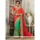 Art Silk Designer Half N Half Saree