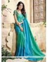 Faux Georgette Shaded Saree