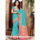 Blue Weaving Work Art Silk Designer Traditional Saree