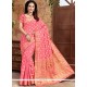 Pink Art Silk Designer Traditional Saree