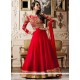 Malaika Arora Khan Red Floor Length Anarkali Suit