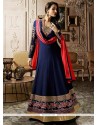 Malaika Arora Khan Navy Blue Floor Length Anarkali Suit