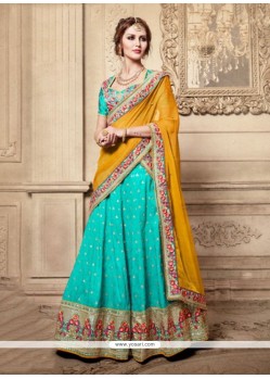 Art Silk Resham Work Lehenga Choli