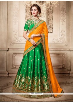 Brocade Embroidered Work Lehenga Choli