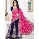 Patch Border Work Lehenga Saree