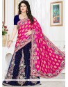 Patch Border Work Lehenga Saree