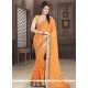 Faux Georgette Orange Classic Saree