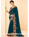 Teal Classic Designer Saree