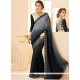 Black And Grey Fancy Fabric Shaded Saree