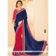 Embroidered Work Designer Half N Half Saree