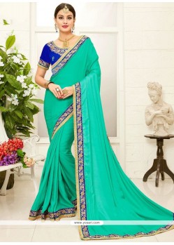 Art Silk Embroidered Work Designer Traditional Saree