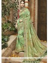 Green Weaving Work Art Silk Traditional Designer Saree