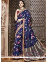 Navy Blue Traditional Saree