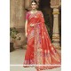 Orange Designer Traditional Saree