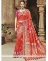 Orange Designer Traditional Saree