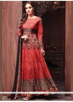 Multi Colour Readymade Anarkali Suit
