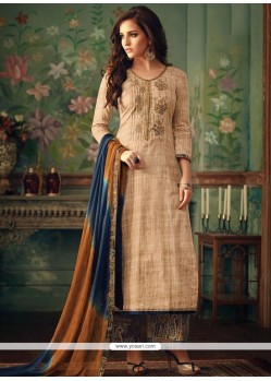 Cotton Embroidered Work Designer Palazzo Suit