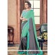 Embroidered Work Faux Georgette Shaded Saree