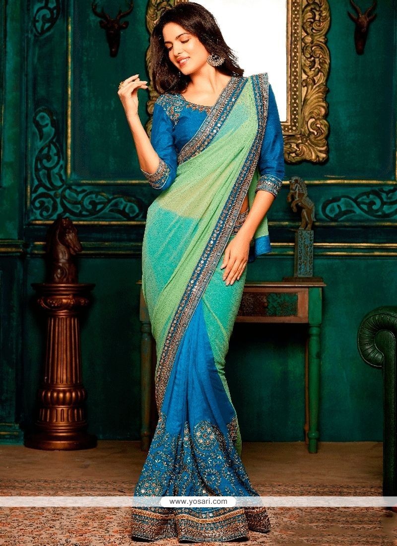 Fancy Fabric Shaded Saree