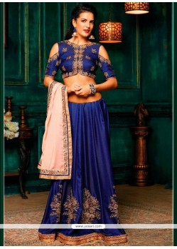 Fancy Fabric Blue Classic Saree