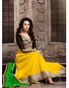 Karishma Kapoor Yellow Georgette Anarkali Suit