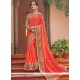 Resham Work Fancy Fabric Classic Designer Saree