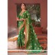 Fancy Fabric Green Designer Saree