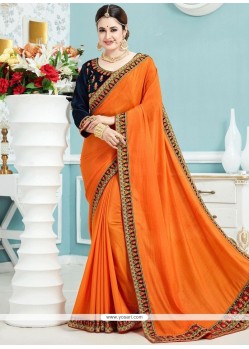 Orange Designer Traditional Saree