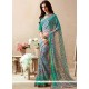 Multi Colour Print Work Faux Georgette Casual Saree