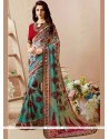 Faux Georgette Print Work Casual Saree