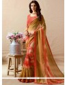 Faux Georgette Multi Colour Casual Saree