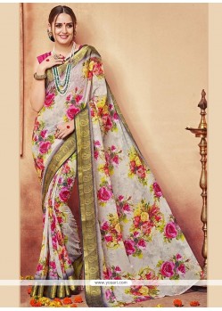 Print Work Printed Saree