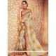 Faux Georgette Patch Border Work Printed Saree