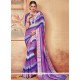 Multi Colour Print Work Printed Saree