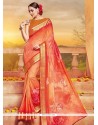 Faux Georgette Multi Colour Printed Saree