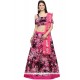 Art Silk Multi Colour Print Work Lehenga Choli