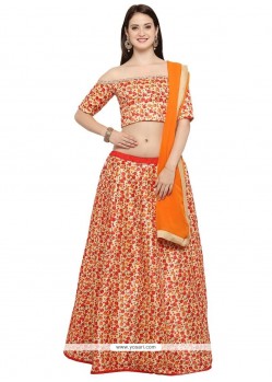 Art Silk Lace Work Lehenga Choli