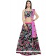 Art Silk Print Work Lehenga Choli