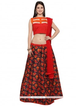 Art Silk Lace Work Lehenga Choli