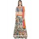 Art Silk Print Work Lehenga Choli