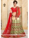 Net Embroidered Work Lehenga Choli