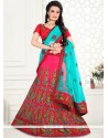 Patch Border Work Net Lehenga Choli