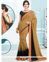 Art Silk Embroidered Work Shaded Saree