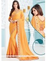 Patch Border Work Designer Traditional Saree